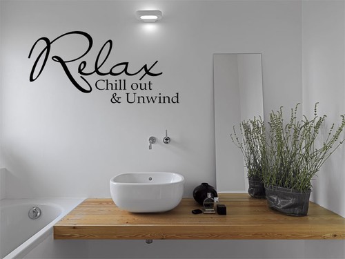 Adesivo wall art - relax, chill