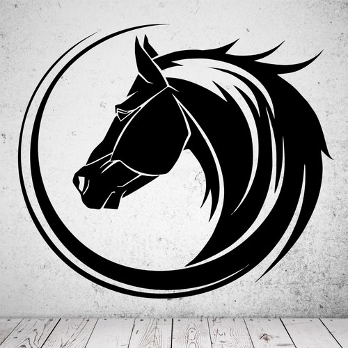 Adesivo murale cavallo - , tribale