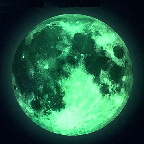 Adesivo murale luna - luna, piena