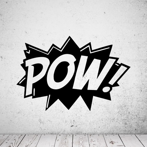 Adesivo murale pow roy - -,