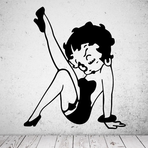 Adesivo murale betty boop - adesivo,