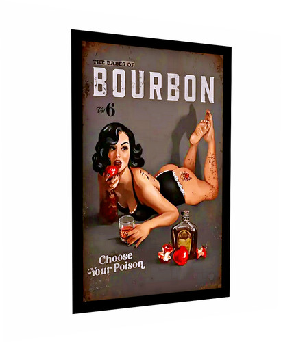 Insegna vinile burbon whiskey - insegna,