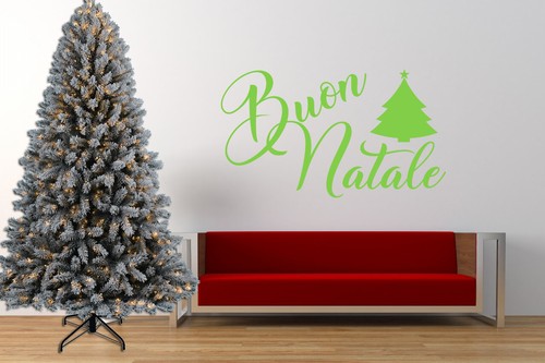 Buon natale citazione adesivo - natale, citazione,