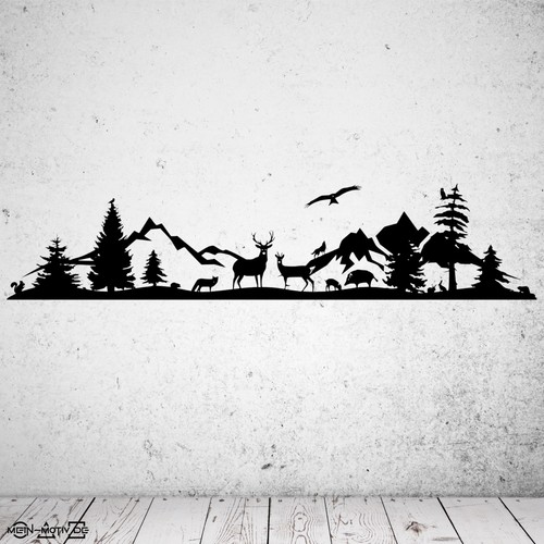 Adesivo murale foresta