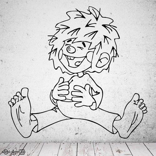 Adesivo murale pumuckl che - pumuckl,