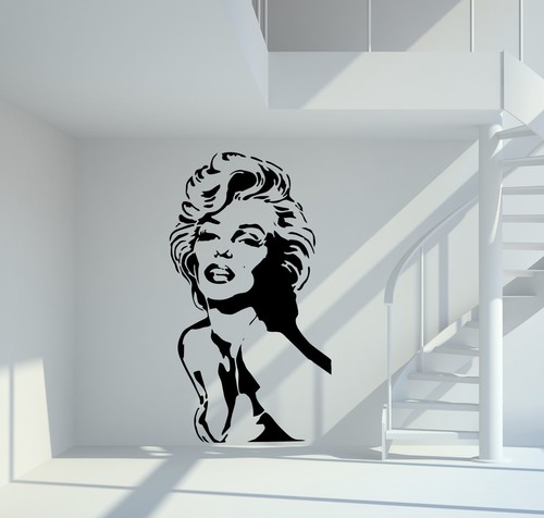 Adesivo murale marilyn posa - marilyn,